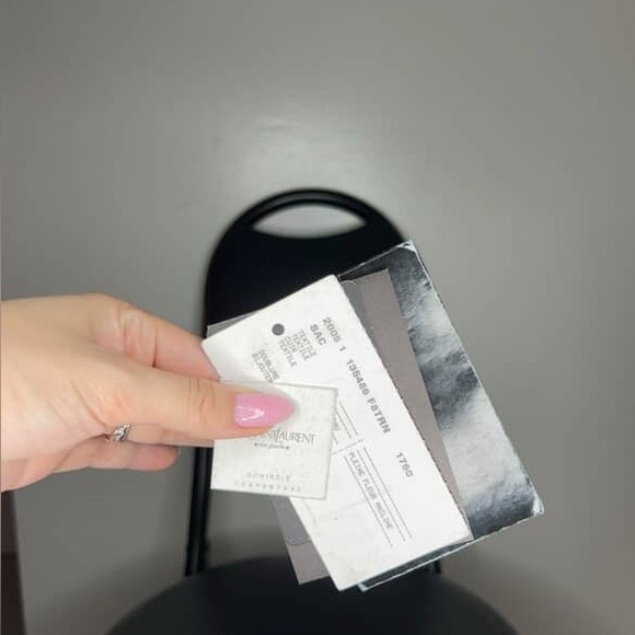 YSL Red Canvas Tote Bag with Leather Logo – Preloved with Tags - Picture 4 of 6